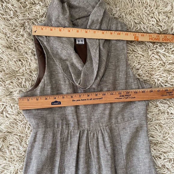 Kensie Linen Cotton Collar Cowl Neck Sleeveless Dress XS - Picture 5 of 15